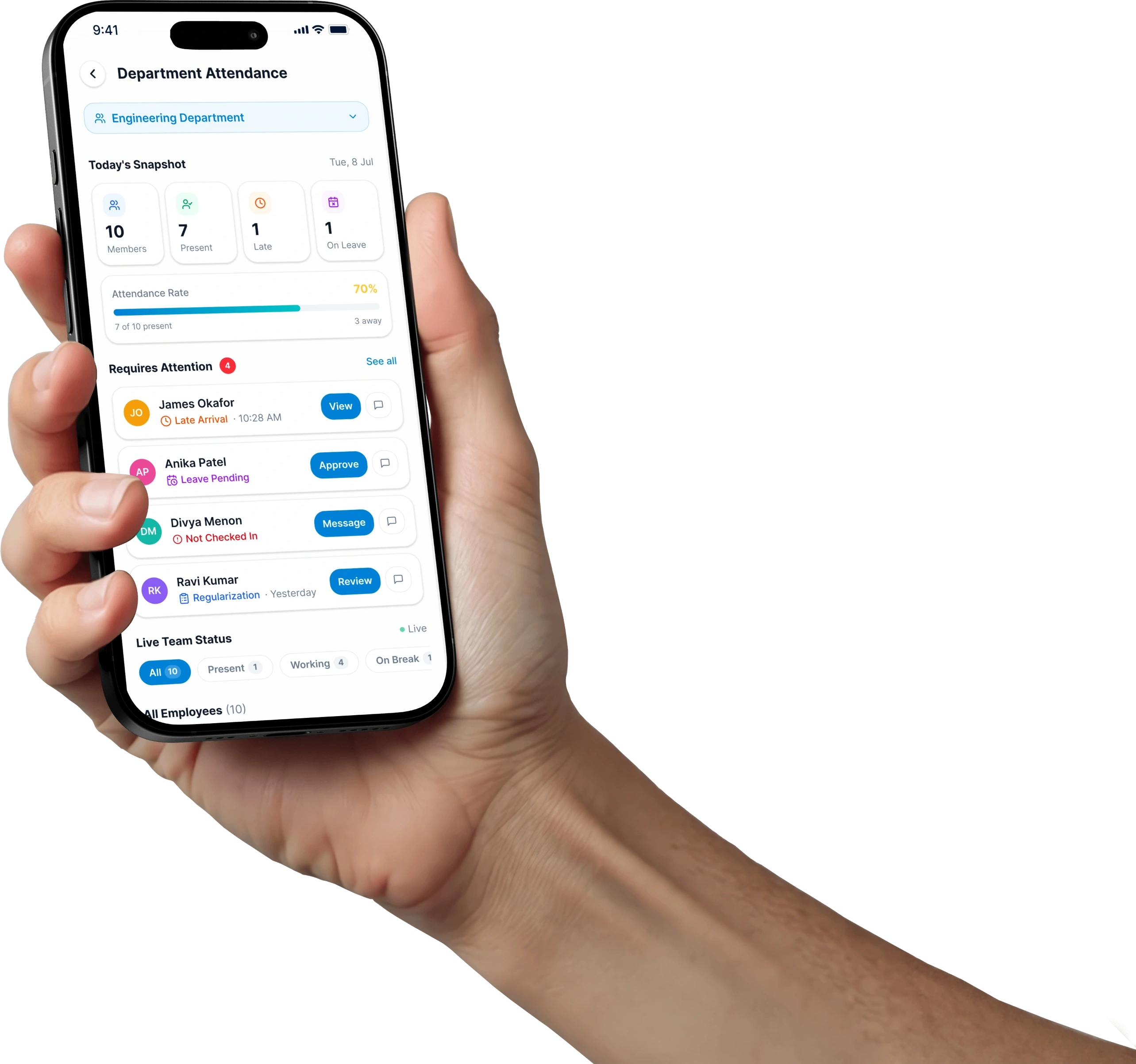 Emplyr Attendance Management Software | Emplyr mobile app